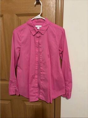Charter Club Pink Button-Front Blouse